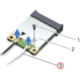 Замена беспроводной мини-платы Dell Alienware 14